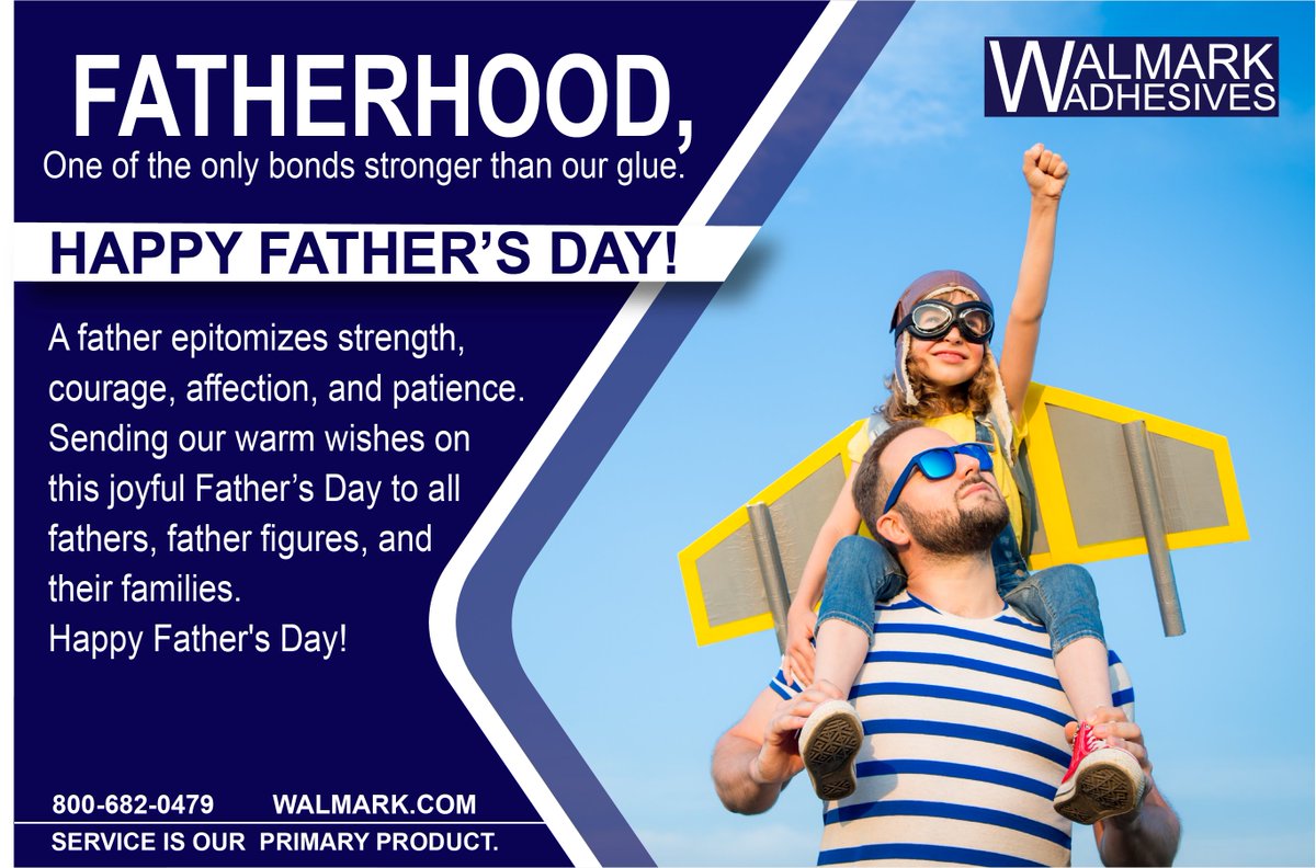 A father epitomizes strength, courage, affection, and patience. Sending our warm wishes on this joyful Father’s Day to all fathers, father figures, and their families. 
Happy Father's Day!
walmark.com
#fathersday, #dadlife, #dad, #fatherhood, #family