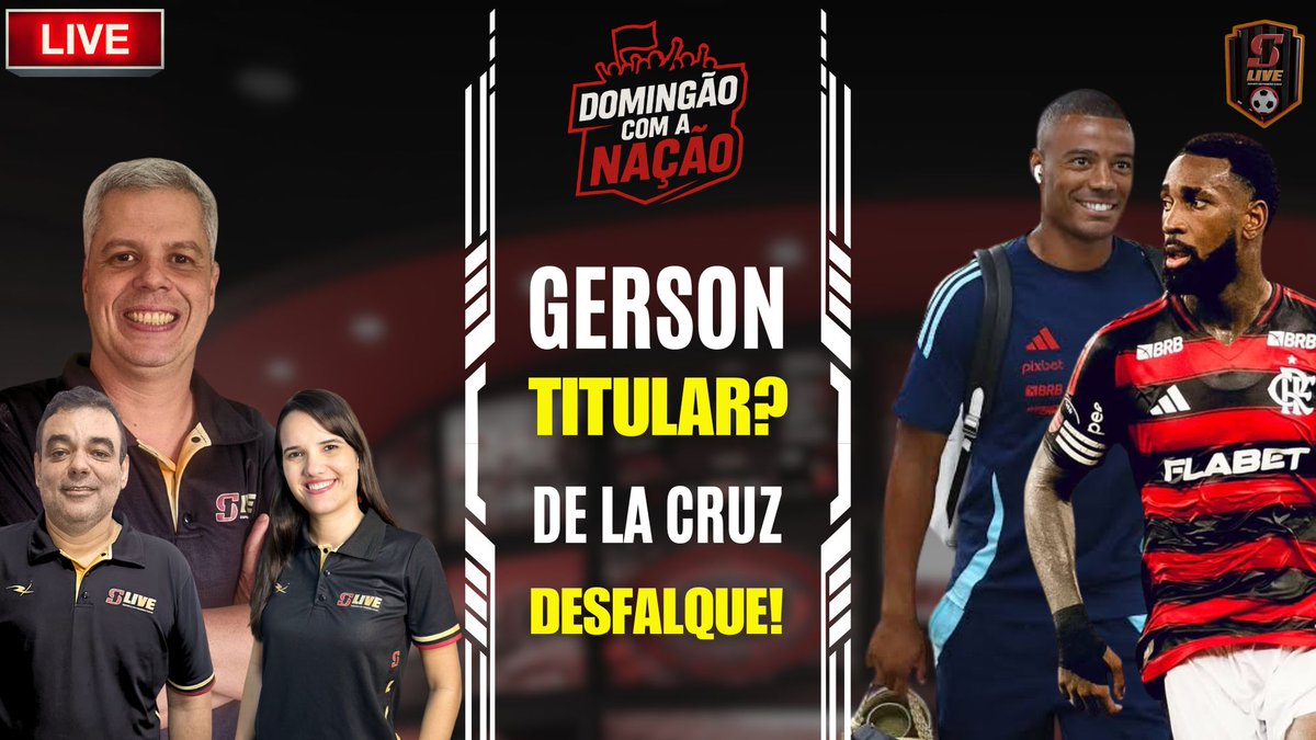 GERSON OU JORGINHO? 🚨 A vaga de titular no Mundial está em aberto! Qual será a decisão final do técnico Filipe Luís?

E o que realmente aconteceu com Alex Sandro? 🤔 O mistério domina os bastidores!

Vamos debater AO VIVO com Letícia Kelly, Bernardo Ramos e André Rocha!

⏰