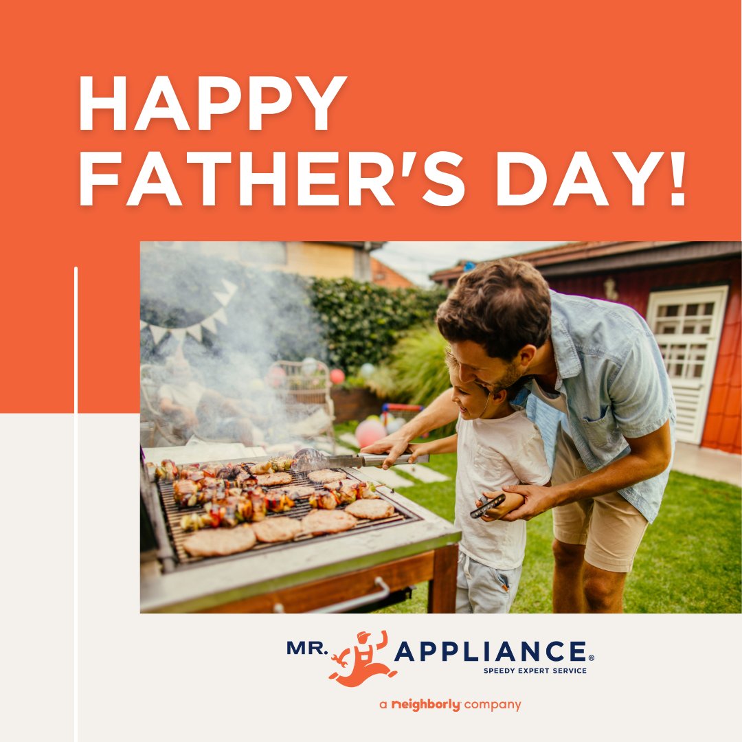 Wishing all the dads out there a Happy Father’s Day!

Whether you're manning the grill or just enjoying the day, we hope it's filled with great food, family, and no appliance troubles. 🍔🛠️

#MrAppliance #Neighborly #FathersDay #ApplianceRepair #DadDeservesTheBest