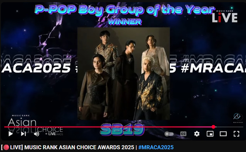 bon_scie's tweet photo. SB19 wins 3 awards at the Music Rank Asian Choice Awards 2025! JP🇯🇵✨
🏆 Asia's Boy Group of the Year
🏆 P-Pop Boy Group of the Year
🏆 Asia's Global Fan Choice

Truly grateful for this recognition. Another meaningful milestone for SB19 and A’TIN💙
#MRACA2025 #SB19 @SB19Official https://t.co/jJwsVvA2a8