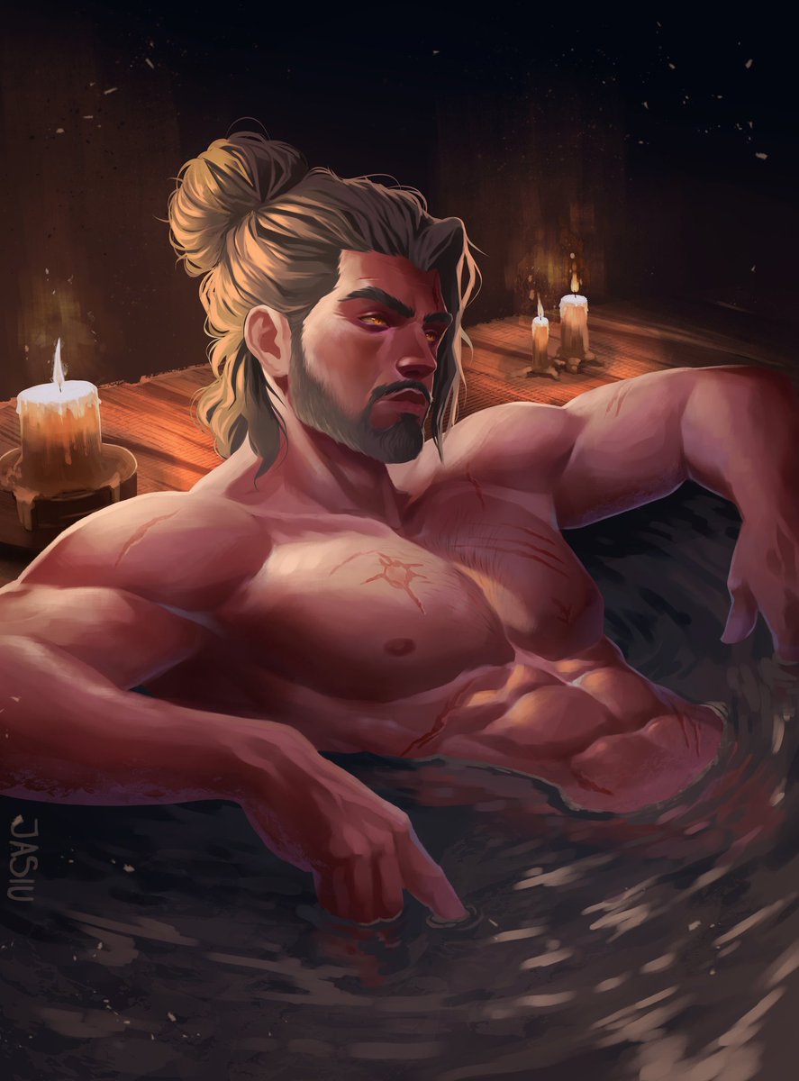 Jasiuart's tweet image. *drop the soap* 🧼
#TheWitcher3 #geralt