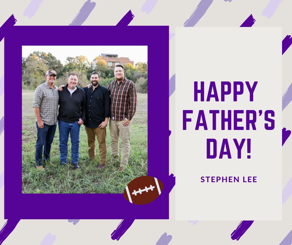 CruFootball's tweet image. happy father&apos;s day 💜