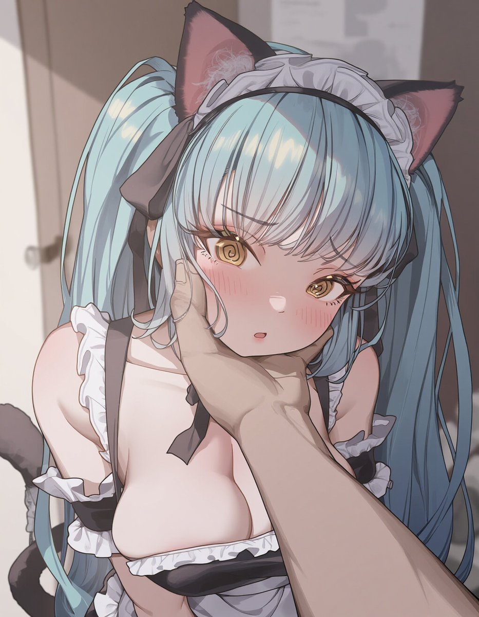 Erozuke01's tweet photo. Neko maid Privaty chan 😸
#NIKKE #ニケ #プリバティ https://t.co/wkIRuHFC83