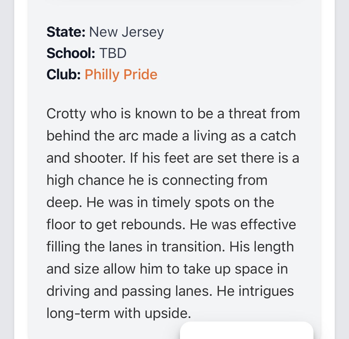 Lehigh Elite Camp Prep Hoops write up <a href="/PrepHoopsOH/">Prep Hoops Ohio</a> <a href="/phillypride2028/">Philly Pride 2028</a>