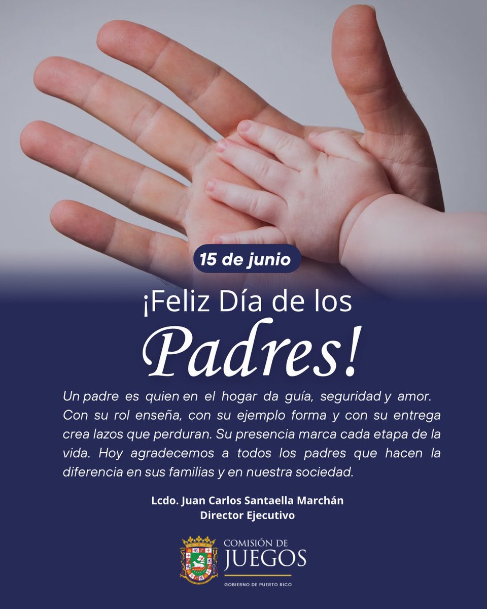 ComJuegosPR's tweet image. ¡Feliz Día de los Padres!
Que disfruten junto a sus familias el que, sin duda, es su rol más importante.
#ComisióndeJuegosPR