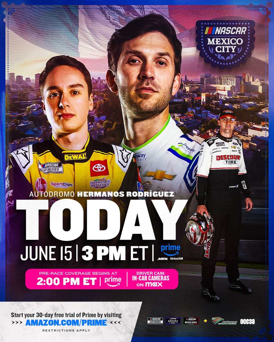 History will be made today. 

Repost if you're watching every lap from #NASCARMexico!