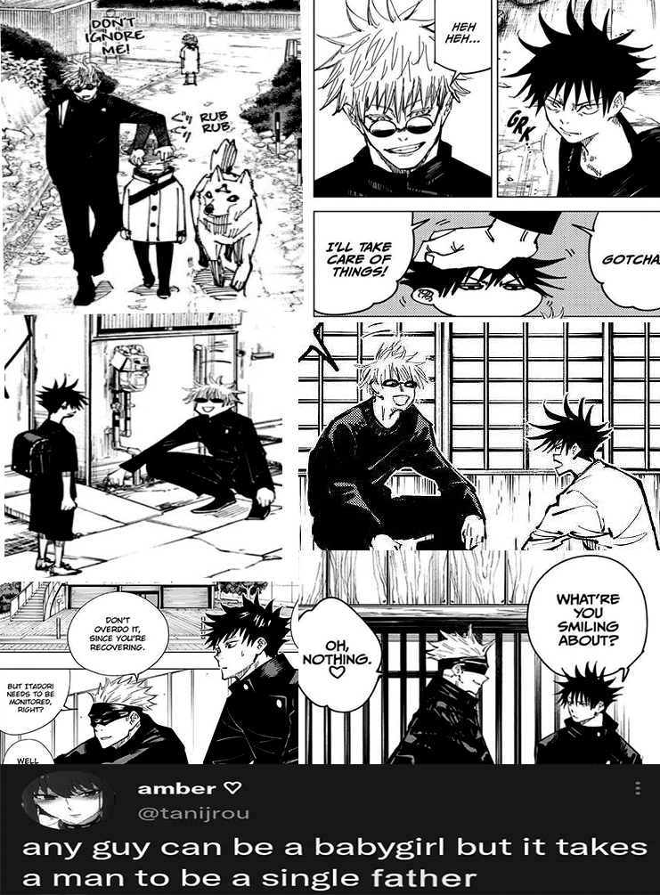 megfushiguros's tweet photo. happy father's day, especially to gojo satoru 💙 https://t.co/XjneZiA6MP