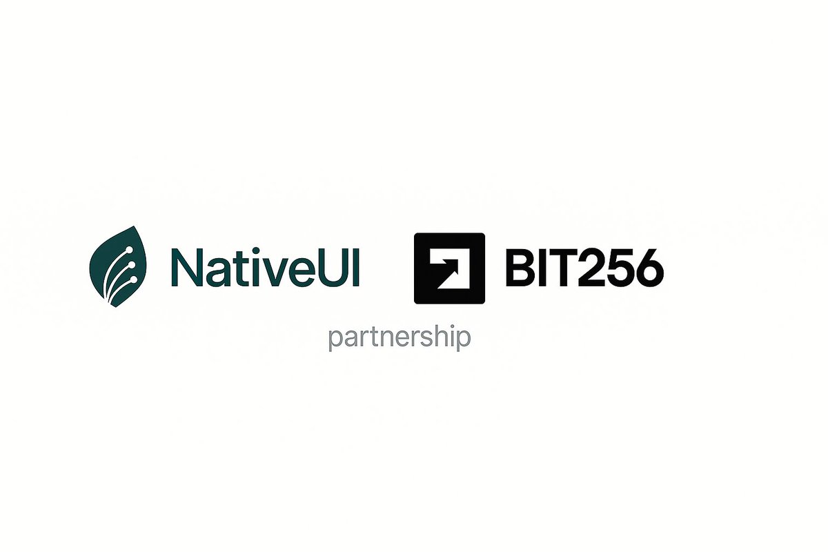 BIT256 was founded as an investment fund and ventures lab. Our mission is to build products and form strategic partnerships to drive exponential growth.We’re excited to welcome #NativeUI to our portfolio.

$NUI