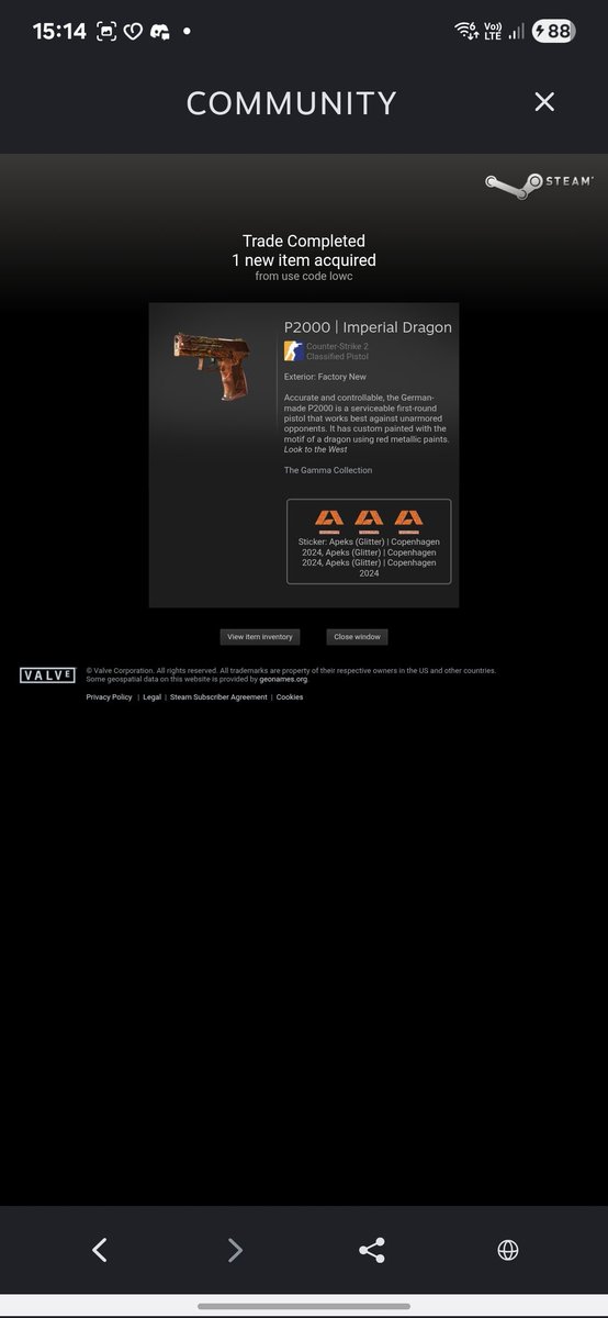 DoxoUwU's tweet image. @cinelowc thx for the nice skin bro ❤️🥳