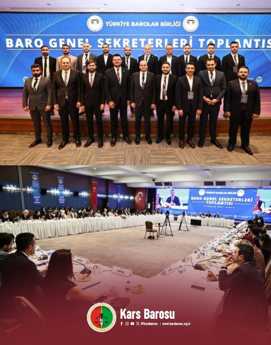 Kars Barosu (@karsbarosu) on Twitter photo 📍Genel Sekreter Toplantısı Düzenlendi
TBB Bünyesinde gerçekleştirilen Genel Sekreterler Toplantısına, baromuzu temsilen Genel Sekreterimiz Av. Ümit Korkmaz katılım sağlamıştır.
<a href="/KarsBarosu/">Kars Barosu</a> <a href="/NecatYagci/">Av.Necat YAĞCI</a> 📍Genel Sekreter Toplantısı Düzenlendi
TBB Bünyesinde gerçekleştirilen Genel Sekreterler Toplantısına, baromuzu temsilen Genel Sekreterimiz Av. Ümit Korkmaz katılım sağlamıştır.
<a href="/KarsBarosu/">Kars Barosu</a> <a href="/NecatYagci/">Av.Necat YAĞCI</a>