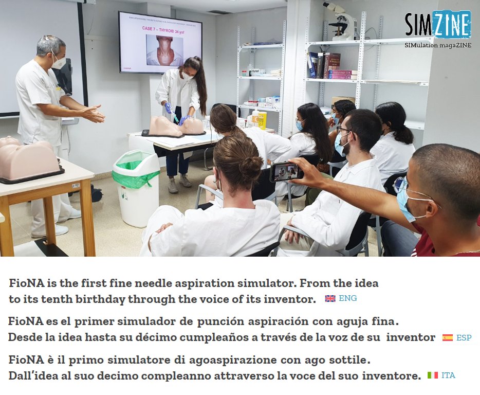 #FioNA... Do you know that? ¿Conoces su historia? The history of the 1st Fine-Needle Aspiration model in <a href="/simzinenews/">simzine</a> the SIMulation magaZINE ➡️ simzine.news/es/tech-es/fio…
🇬🇧 The simulator born to be poked
🇪🇦 El simulador nacido para ser pinchado.
#SBME #MedEd #FioNA #PAAF