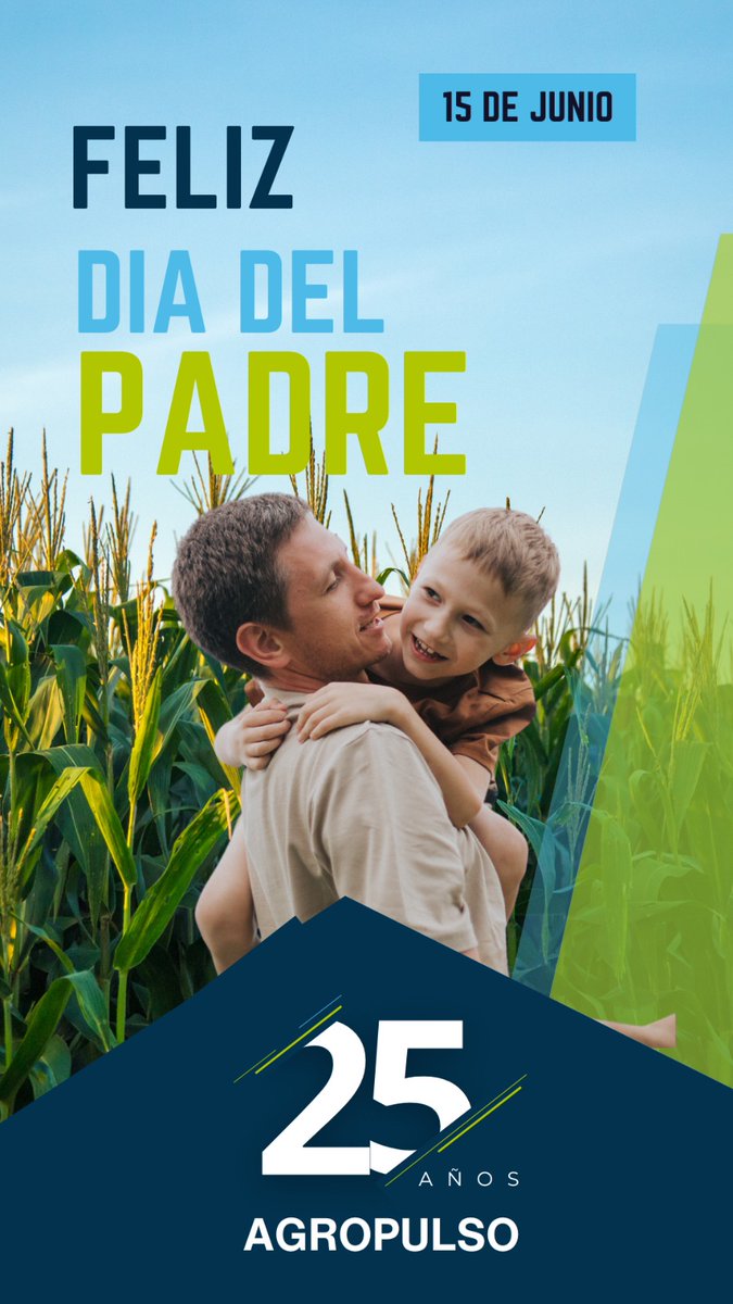 Feliz Día del Padre 💚
A los que cultivan valores, siembran esfuerzo y cosechan amor todos los días. Desde Agropulso, ¡les deseamos un feliz día! 🌱🚜