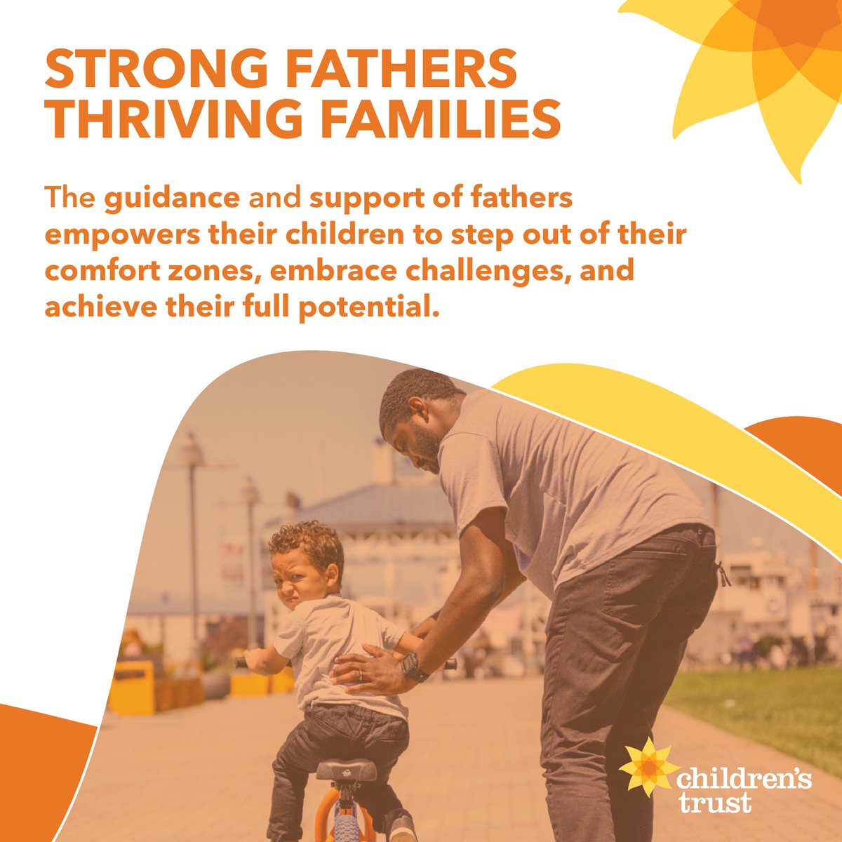 Happy Father’s Day from all of us at the Children’s Trust!

This Father’s Day, we’re celebrating the powerful role dads play in their children’s lives and the impact that’s possible when fathers are supported, seen, and engaged. 

#ChildrensTrustMA #Trust4Kids #FathersDay