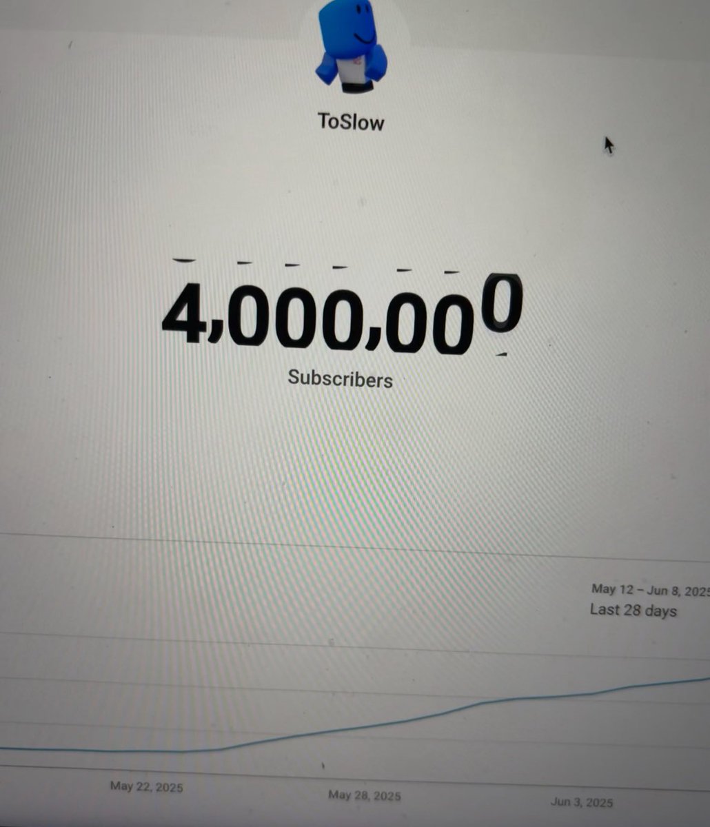 ToSlowRBLX's tweet image. WOW