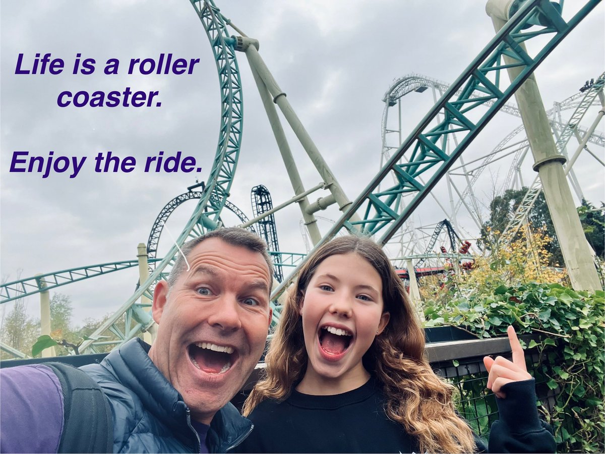 markfreer2's tweet photo. 😃Which ride are you choosing to enjoy today?

🎢Life is like a roller coaster

💯 There are ups and downs

🫣Sometimes you close your eyes &amp; hold on for your dear life

🙌Other times you put your hands in the air &amp; enjoy the ride

🎯It’s your choice

💯 Happy #FathersDay2025 https://t.co/EKOFCOJu4O