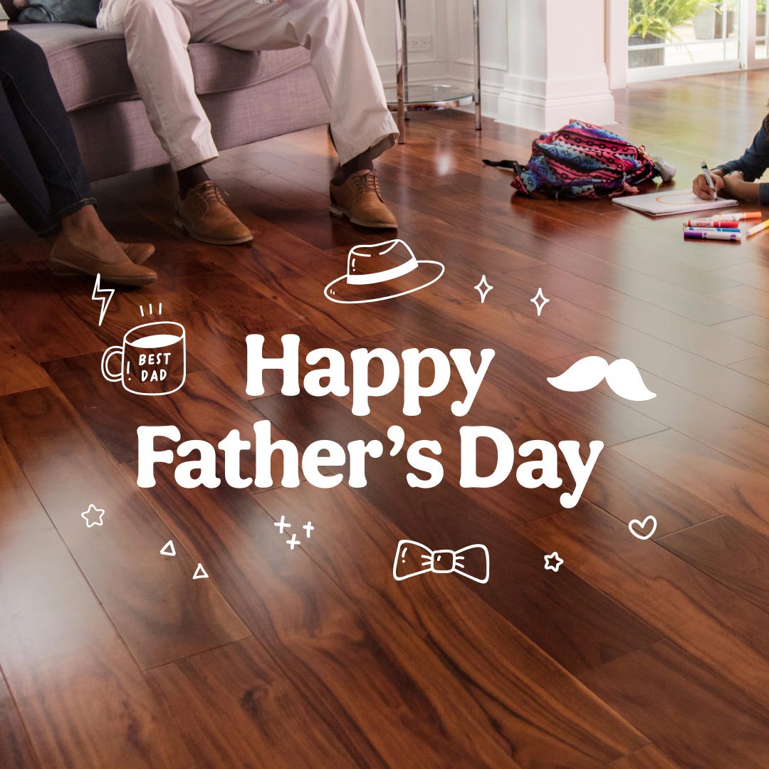 Celebrate Father's Day with floors that can handle the fun and family moments. Durable and stylish! 👨‍👧‍👦❤️