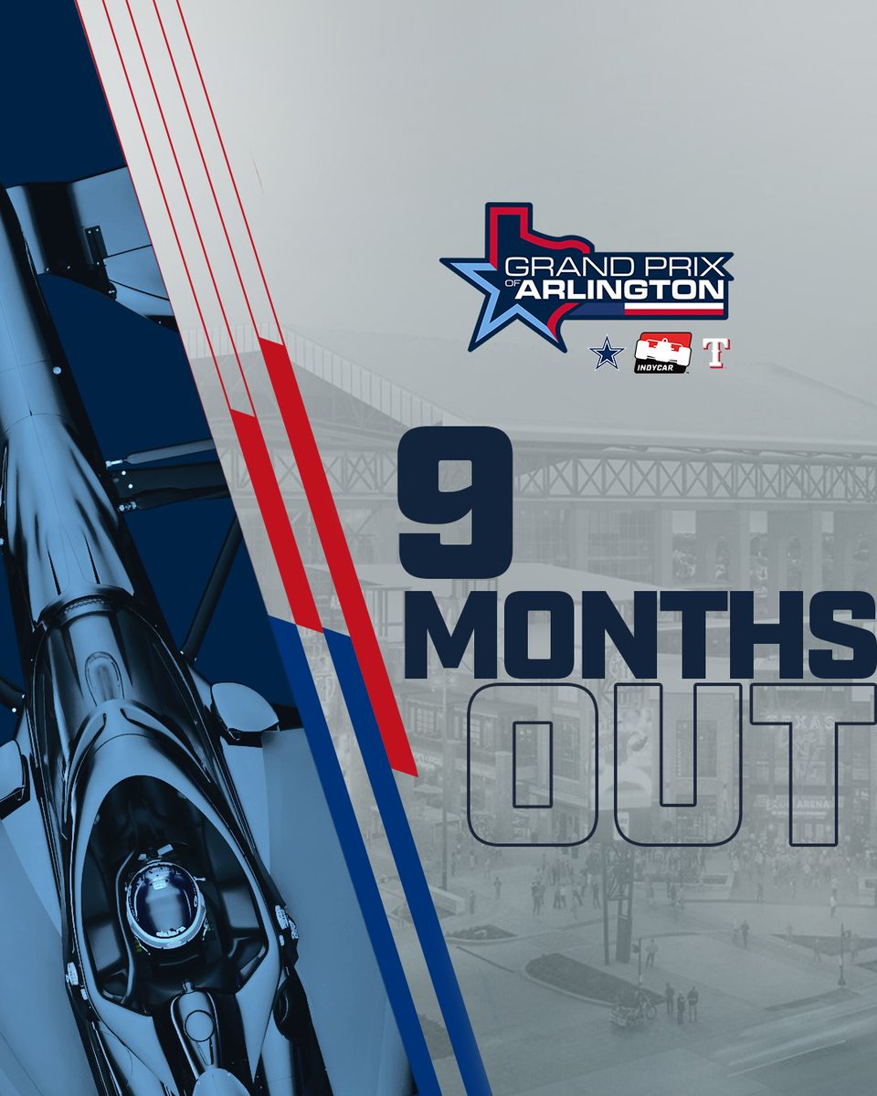 Arlington_GP's tweet image. 9 months out. A brand-new street race.
Built around two legendary stadiums.

This isn’t your average road course — it’s Arlington, and we’re just getting started.

#ArlingtonGP #INDYCAR