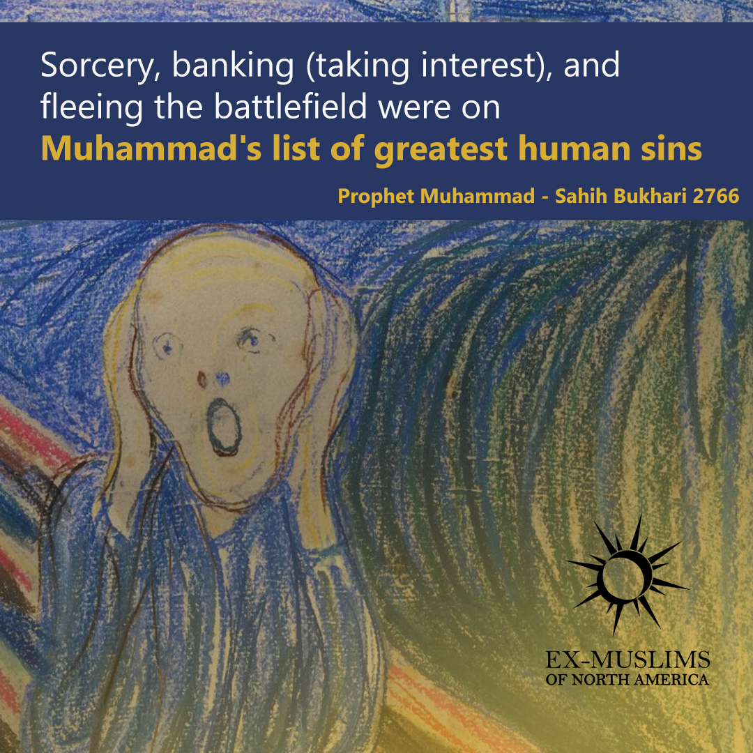 Clear front runners for sin, amirite?

#ExMuslim