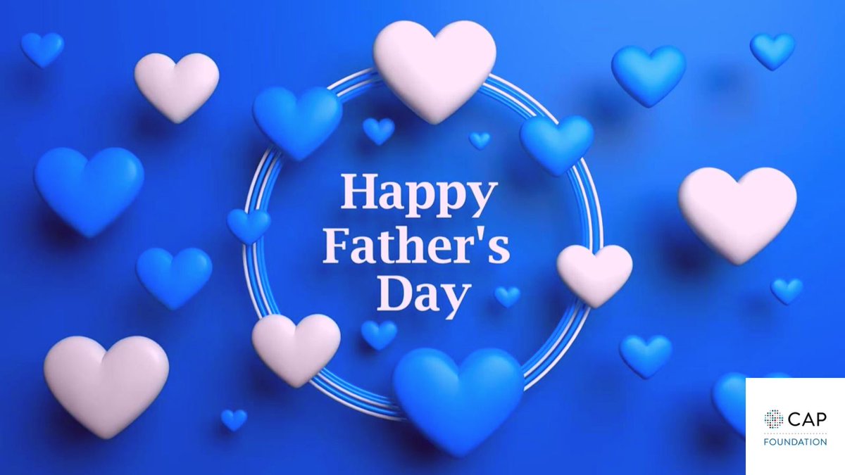Happy #FathersDay to the dads and father figures who inspire, guide, and give selflessly. Today, we also recognize the pathologists who bring answers to families every day, including their own. Your impact empowers lives. 💙 #CAPFoundation #EmpowerWithUs