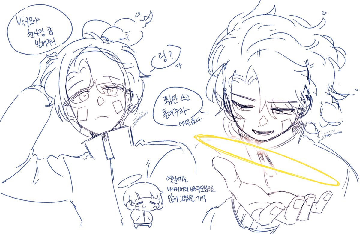 팤님 천사링이 사실 자유자재였으면 하는 그런거
고무줄로 강등...
머리 풀면 좀 더 긴 머리로 흩날렸으면 하는 바램이 있어요