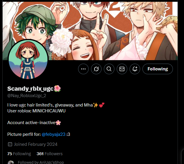 Mimimitsu292736's tweet photo. @Nay_RobloxUgc_2 @Bianca558192 Done1/2 https://t.co/huvczkhs47
