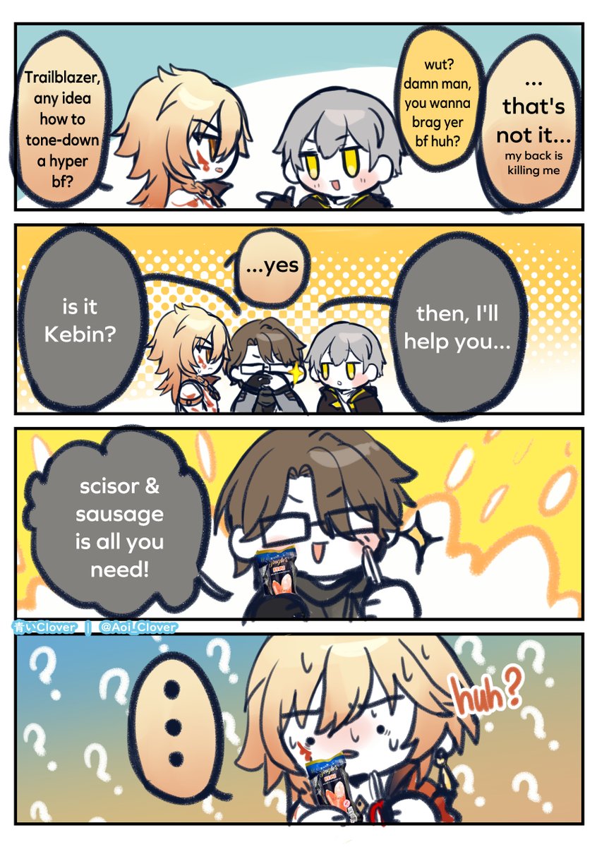 Aoi_Clover's tweet photo. considerate to your couple's back bro

#HonkaiStarRail https://t.co/24ZGSgvkGv