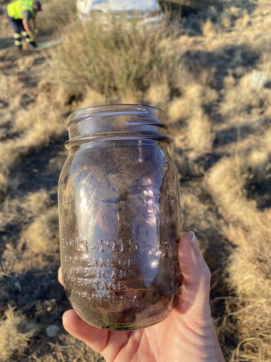 LibertyMamaB's tweet image. I found a purple mason jar on the side of the highway!
Working a roll over accident and doing some clean up
I am weirdly excited about my find