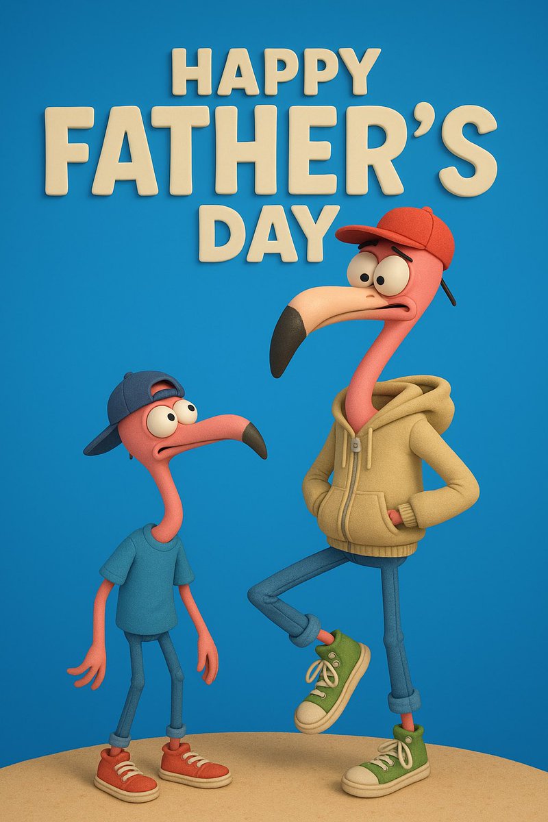 To the dads and father figures who stay fly, walk tall, and always keep it flamingo fresh…today’s for you! 🦩