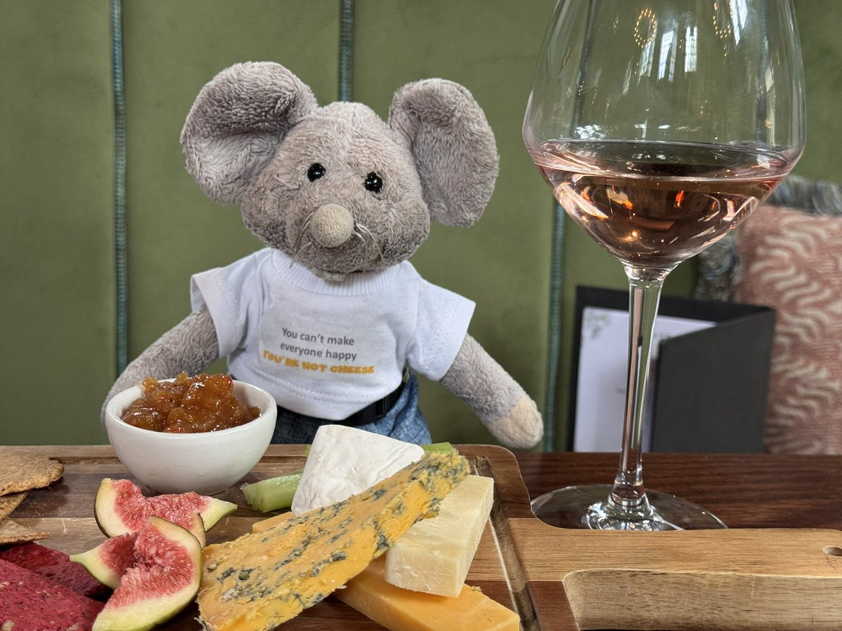 Treating my Dad and Grandad to Father’s Day lunch at Brown’s in Cambridge.  Got a bit impatient at the pace they ate their main courses. 
Finally some cheese for dessert!