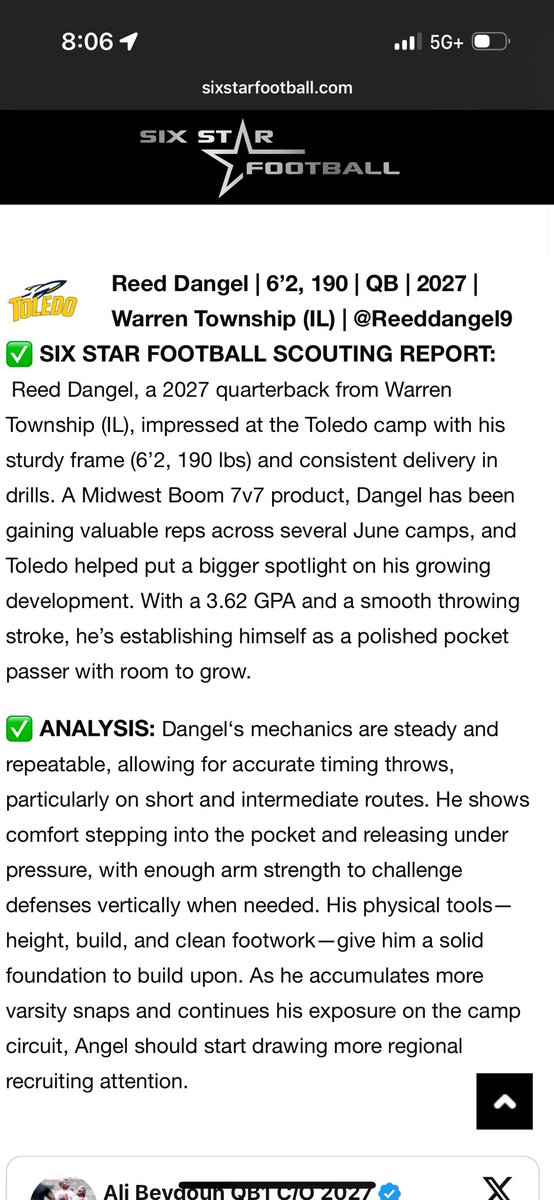 Thank you for the write up <a href="/sixstarfootball/">Six Star Football | PLUS+</a> 
<a href="/stantonweber/">Coach Stanton Weber</a> <a href="/ToledoQBs/">Robert Weiner</a> <a href="/coachhallett/">Mike Hallett</a> <a href="/HazellKyle/">Kyle Hazell</a> <a href="/CoachFlemWR/">RJ Fleming</a> <a href="/wthsfb/">WTHS Blue Devil FB</a> <a href="/EDGYTIM/">Timothy “EDGYTIM” OHalloran</a>