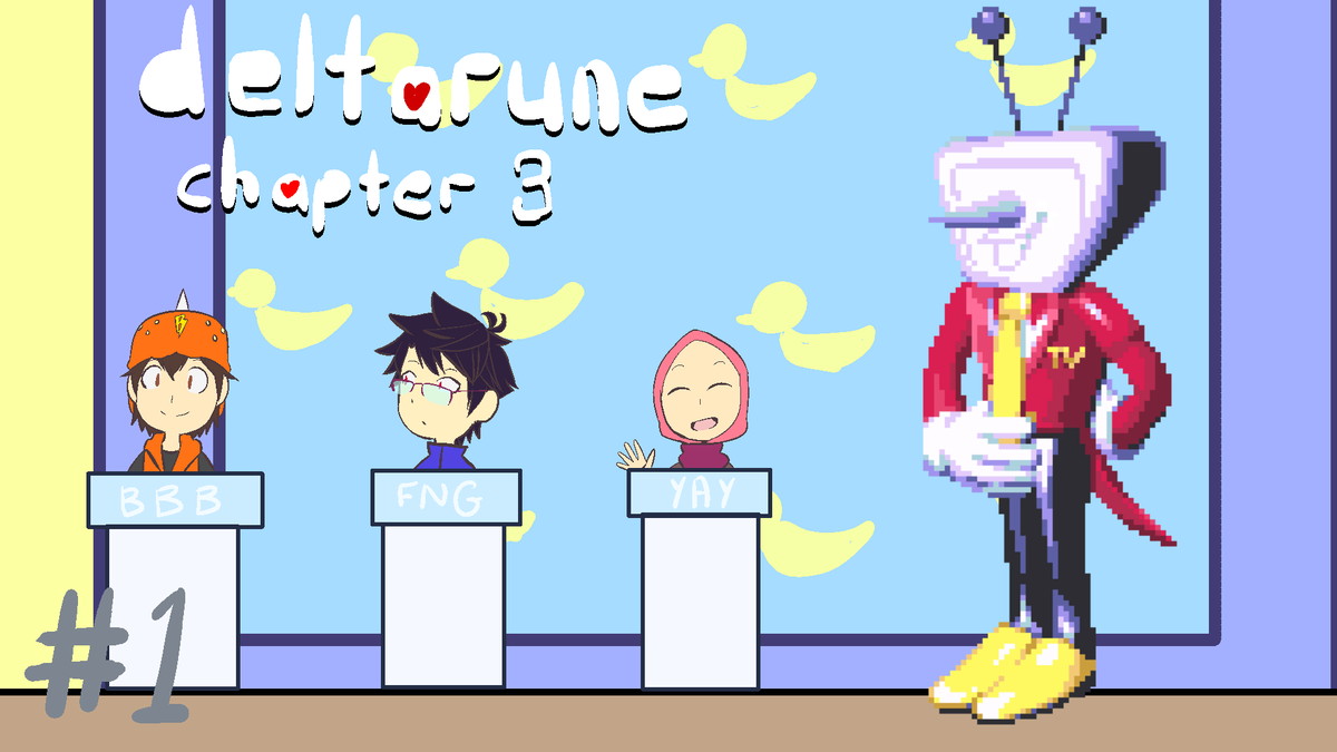 So I've been doing roleplay let's play as BoBoiBoy, Fang and Yaya as "they" play through Deltarune. Only started to finish editing part 2 of my blind chapter 3 roleplay let's play

#boboiboy #deltarune