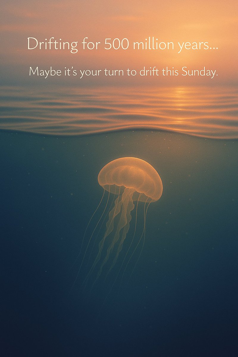 Wonders_Whys's tweet photo. If a creature with no brain and no bones can survive 500 million years just by drifting...
maybe you can let go this Sunday too. ๐
Float. Rest. Breathe.
Happy #NatureSunday ๐ชผ
#SelfCare #NatureHeals https://t.co/934zaOcl7A