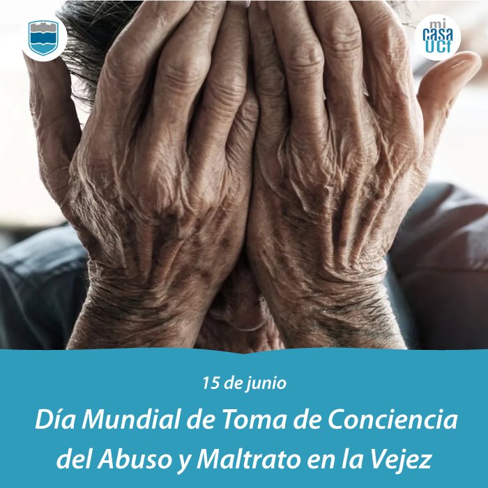 🗓 Esta fecha tiene el objetivo de educar y denunciar el maltrato, abuso y sufrimientos a los cuales son sometidos muchos ancianos y ancianas en distintas partes del mundo.

🔔 Recuerda abuelito: " La #edad es solo un #número que no puede medir la grandeza de tu ser".

#SomosUCf