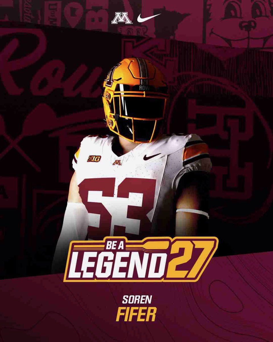 SorenFifer's tweet image. Thank you for the love! @GopherFootball