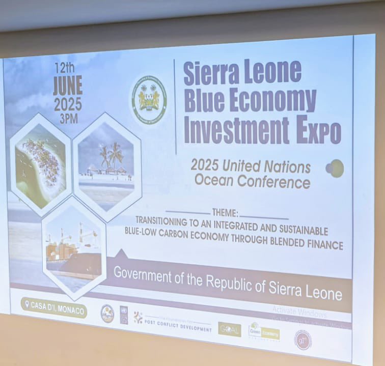 🇸🇱 Minister Kenyeh Barlay &amp; team joined the 3rd UN Ocean Conference in France, highlighting Sierra Leone’s readiness for Blue Economy investments. She facilitated a successful side event in Monaco, attracting global partners and securing key commitments. 🌊🌍 #UNOC3 #BlueEconomy