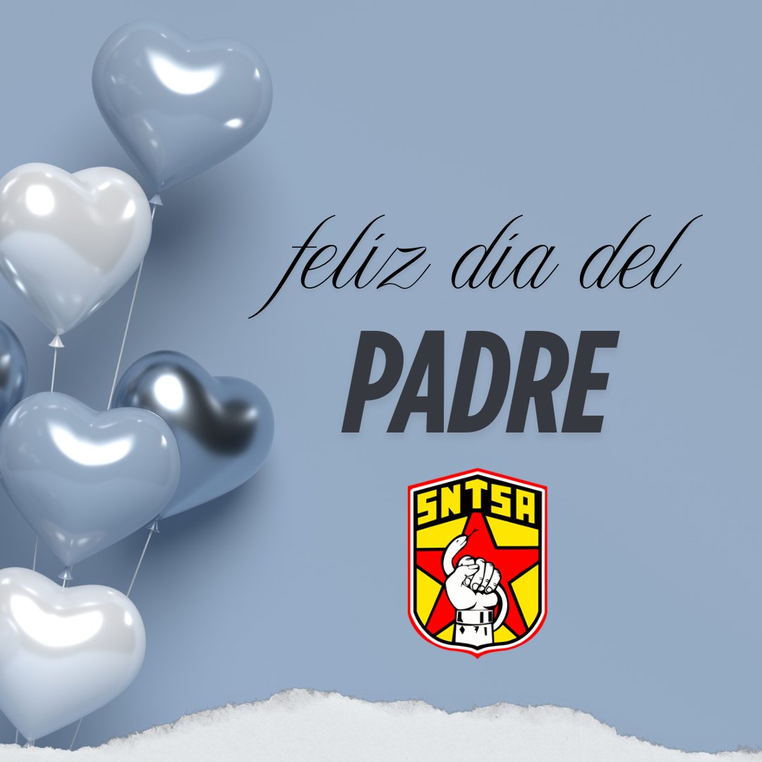 A todos los padres que forman parte de esta gran organización y que con su dedicación y esfuerzo diario construyen un futuro sólido para sus familias y nuestra sociedad. De parte del CEN del SNTSA Les deseamos un muy feliz #DiaDelPadre