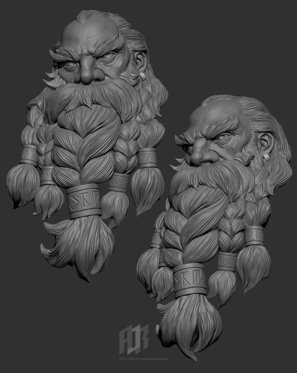 ArtofRishikesh's tweet image. Had a great time sculpting this Dwarf Warrior in my free time .A collab with my friend @max_dunbar who provided me with his amazing concept art . For more render views . Check out my Instagram page instagram.com/rishikeshnandl…