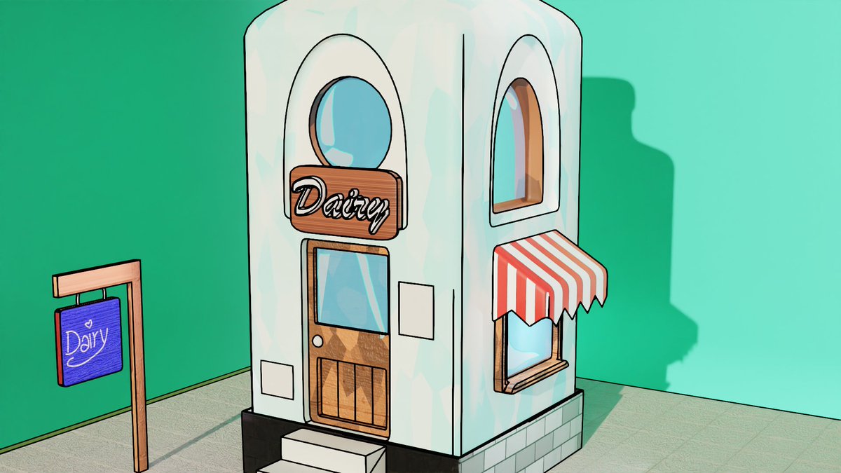 grsart_3d's tweet photo. Posted this on ArtStation earlierβfinally bringing this cozy little corner store here! Tried mixing stylized toon shading with soft pastel tones. βοΈπ
#3DArt #Stylized3D #ToonRender #Blender3d #b3d #LowPolyArt #CartoonStyle https://t.co/YlqJRt32OX