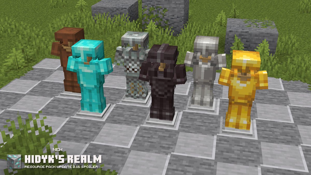 hidyk_official's tweet image. I've updated all the equipment!
It's still recognizable and vanilla, but it looks more detailed and unique
#minecraft #pixelart #blockbench