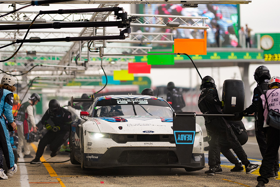 FordRacing's tweet photo. 24 hours of grit around Circuit de la Sarthe.

The No. 77 @ProtonRacing Mustang GT3 finishes the @24hoursoflemans with a top-10 finish.

#LeMans24 #GoLikeHell https://t.co/wGcQFcqbjB