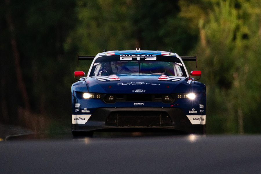 FordRacing's tweet photo. 24 hours of grit around Circuit de la Sarthe.

The No. 77 @ProtonRacing Mustang GT3 finishes the @24hoursoflemans with a top-10 finish.

#LeMans24 #GoLikeHell https://t.co/wGcQFcqbjB