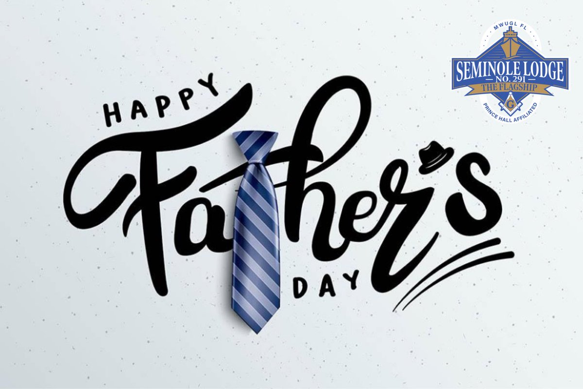 Seminole291PHA's tweet photo. 👔 Happy #FathersDay from Seminole Masonic Lodge #291!

Today we honor all fathers, father figures, mentors, and brothers who lead with love, strength, and wisdom. Thank you for being the foundation in our families and communities. 💙🖤

#TheFlagship #Fatherhood https://t.co/83N7vdOxlv