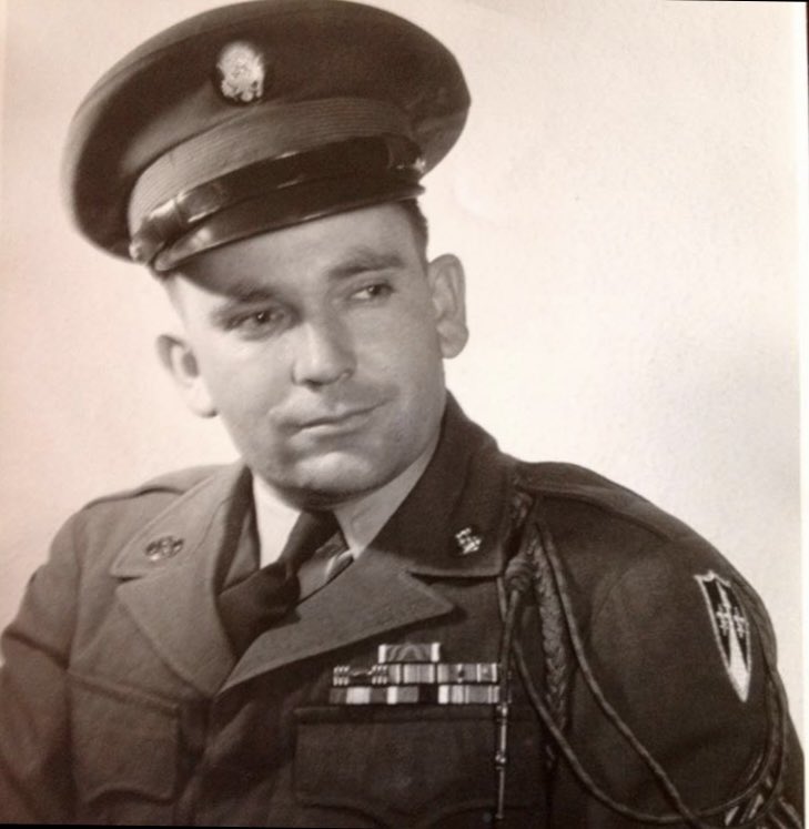 TimChap56's tweet image. My Dad died in 1972 and I have thought about him every day since. Born in a Mill Village,one of 9, grew up during Depression, joined Army in 1942,fought from Normandy to Czechoslovakia, married his GF, had 2 kids and retired from US Army. Solid as a rock.
