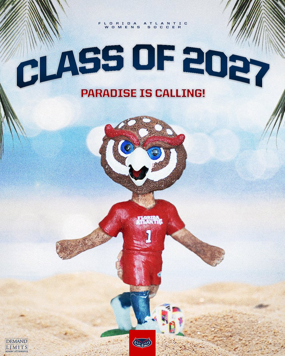 FAUWSoccer's tweet image. Class of 2027, the day is finally here!! 📲⚽️
The time has arrived where the recruiting process begins for 2027 prospects. We can’t wait to start this process with future Owls over the next couple of days, weeks, and months!
#WIP🏝️