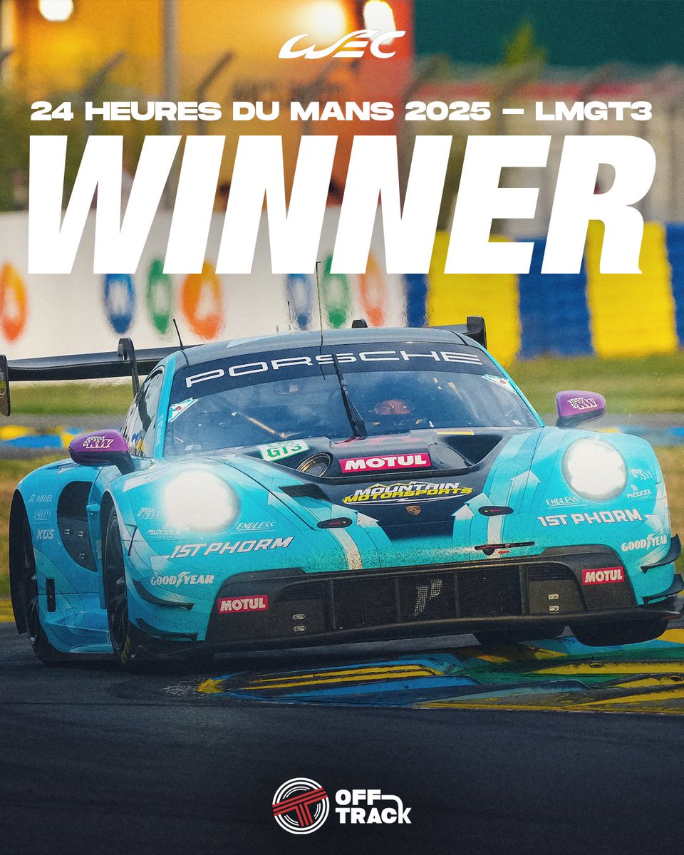 TearOffFR's tweet image. 🟩 LA MANTHEY 1ST PHORM #92 VAINQUEUR DES 24 HEURES DU MANS DANS LA CATÉGORIE LMGT3 ! 🏆

Ils terminent en tête devant la Vista AF Corse #21 et la TF Sport #81. Du côté des Iron Dames, l'équipage termine 16e.

#WEC #LeMans24