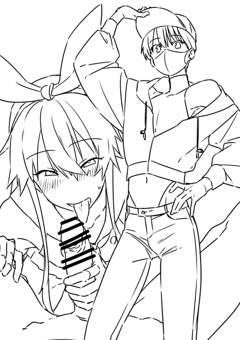 女装系インフルエンサーくん描きたいね 