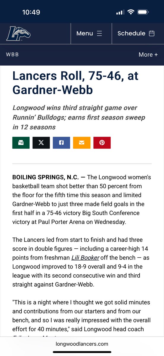 Keith Booker (@k1book66) on Twitter photo Congratulations to you <a href="/lilibooker2024/">Lili Booker</a> and your <a href="/LongwoodWBB/">Longwood Women’s Basketball</a> teammates on a great 24-25 campaign. Sophomore year loading. Can’t wait for the sequel. I know it will be epic. You and your sister and brother are the best Father’s Day gift ever. <a href="/CreekGirlsBB/">Mallard Creek WBB</a> Congratulations to you <a href="/lilibooker2024/">Lili Booker</a> and your <a href="/LongwoodWBB/">Longwood Women’s Basketball</a> teammates on a great 24-25 campaign. Sophomore year loading. Can’t wait for the sequel. I know it will be epic. You and your sister and brother are the best Father’s Day gift ever. <a href="/CreekGirlsBB/">Mallard Creek WBB</a>