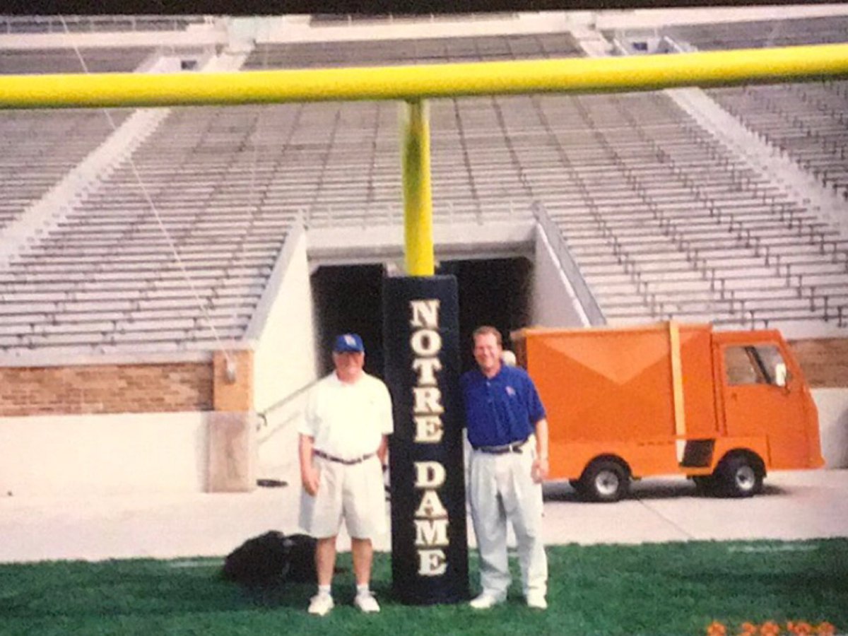 Jerry Quickel (@jerryquickel) on Twitter photo Happy Fathers Day! Here is a photo of Dad and I at the <a href="/KU_Football/">Kansas Football</a> game at Norte Dame! Will always be indebted to <a href="/himer123/">Jeff Himes</a> and <a href="/JayhawkEQ/">KU Equipment</a> for getting my dad on the sideline with us that day! One of our greatest memories together! #RockChalk Happy Fathers Day! Here is a photo of Dad and I at the <a href="/KU_Football/">Kansas Football</a> game at Norte Dame! Will always be indebted to <a href="/himer123/">Jeff Himes</a> and <a href="/JayhawkEQ/">KU Equipment</a> for getting my dad on the sideline with us that day! One of our greatest memories together! #RockChalk