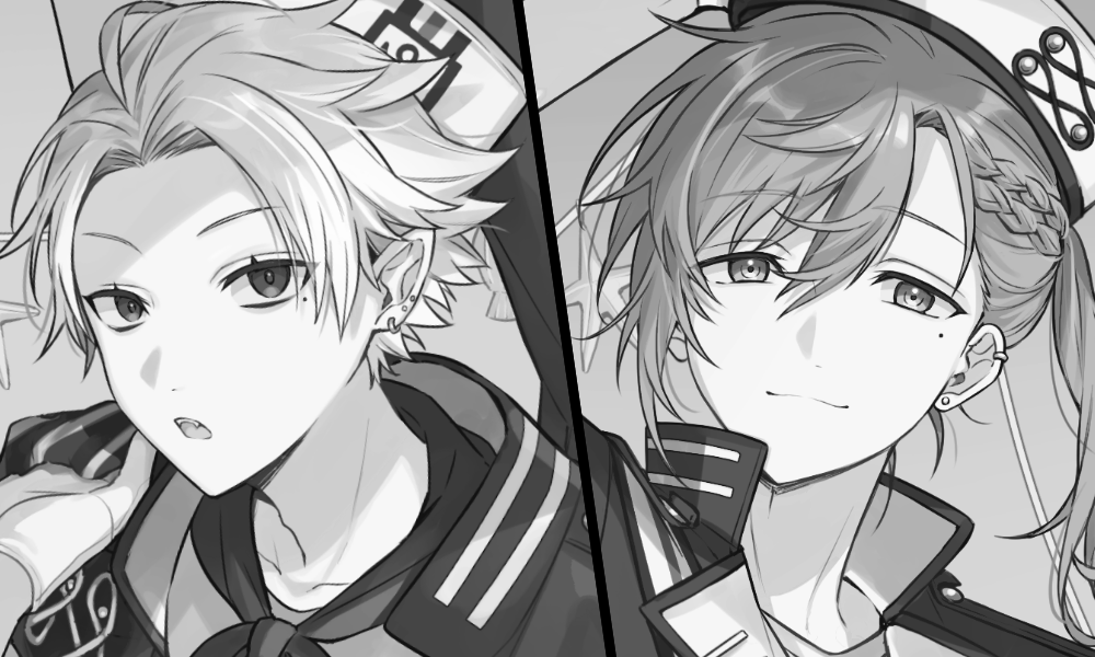 AIóさん、wellさん主催のアンソロジーにてイラストを1点寄稿させていただきました。
マリンルックのお二人を描かせていただいております⚓️
素敵な企画に参加させていただきありがとうございます…!何卒よろしくお願いいたします🙇‍♂️ 
