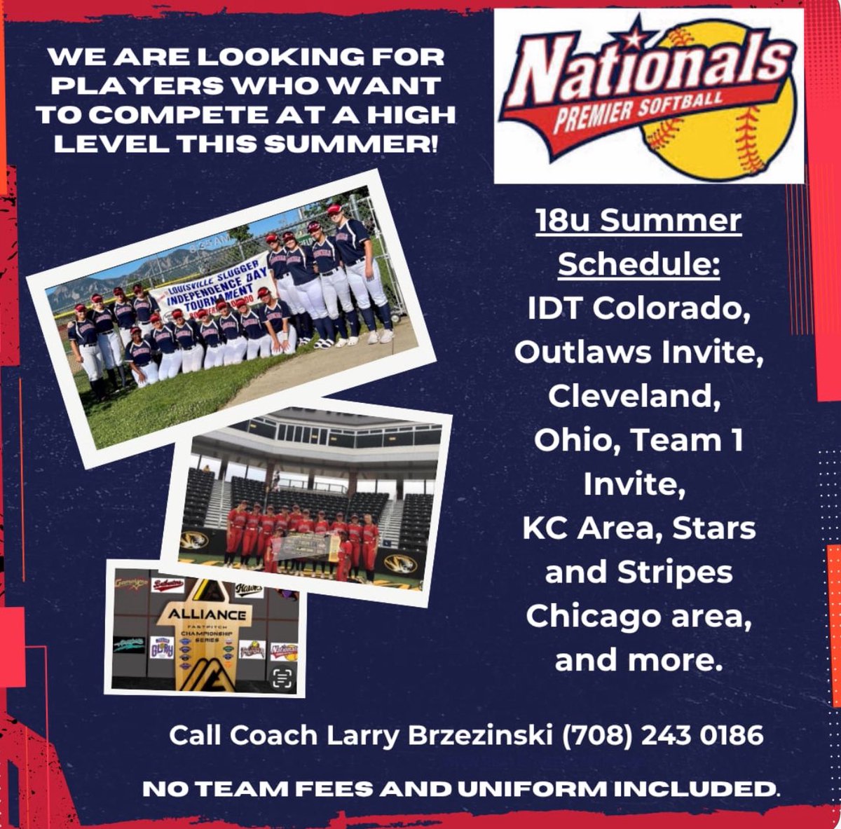 Nationals Premier Softball tweet media